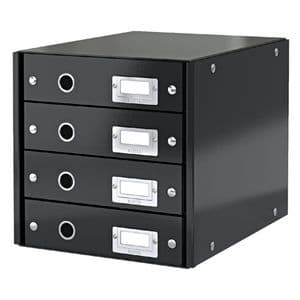 Picture 3 of Ladenkast Leitz WOW Click & Store 4 laden gerecycled karton zwart