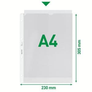 Picture 3 of Showtas Leitz Premium copy safe 0.13mm 4-gaats PP A4 transparant 100 stuks