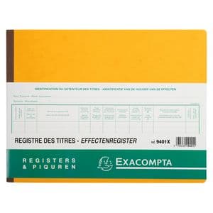 Picture 1 of Effectenregister Exacompta BV SLR 240x320 80vel assorti