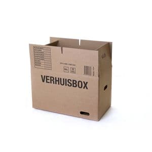 Picture 1 of Verhuisdoos IEZZY 370x650x350 dubbelgolf bruin 7mm