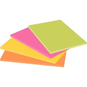 Picture 2 of Memoblok Post-it 6445 Super Sticky 152x101mm assorti 4 stuks