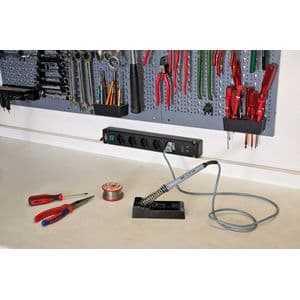 Picture 4 of Stekkerdoos Brennenstuhl Bremounta 5vdig incl 2 USB 3m zwart