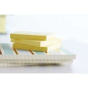 Picture 4 of Memoblok Post-it Z-Note R330-1B recycled 76x76mm canary yellow 6 stuks