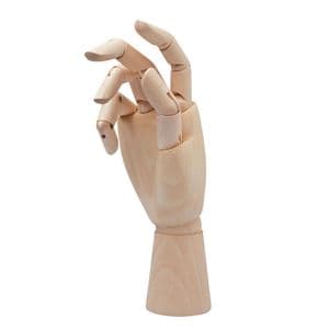 Picture 1 of Ledenhand Conda rechts vrouw 25 cm naturel hout