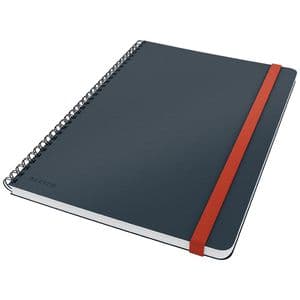 Picture 2 of Notitieboek Leitz Cosy B5 160blz 100gr spiraal lijn grijs