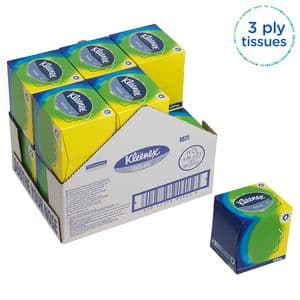 Picture 5 of Facial tissues Kleenex kubus 3-laags 56 vel wit 8825