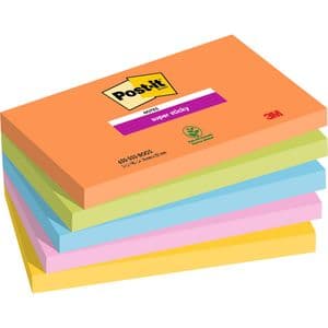 Picture 1 of Memoblok Post-it 655 Super Sticky 76X127mm Boost 5 stuks