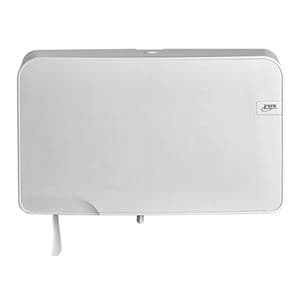 Picture 1 of Toiletpapierdispenser Quartzline Q5 jumbo klein duo wit 441007