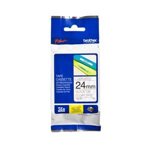 Picture 1 of Labeltape Brother P-touch TZe-151 standaard 24mm zwart op transparant