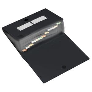 Picture 1 of Sorteermap HF2 met 12 vakken zwart