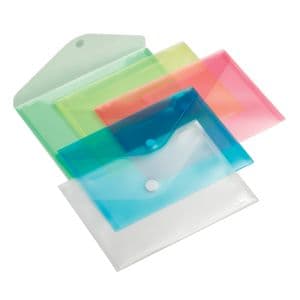 Picture 1 of Enveloptas Europel A5 250x180mm dwars transparant wit