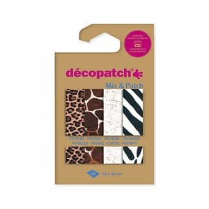 Picture 1 of Hobbypapier Décopatch 30x40cm set à 4 vel thema dierenhuid