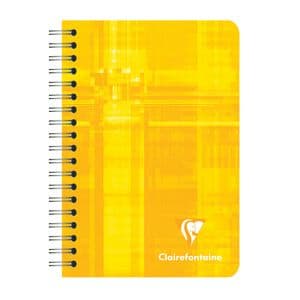 Picture 2 of Notitieboek Clairefontaine 95x140mm 180 pagina's spiraal lijn assorti