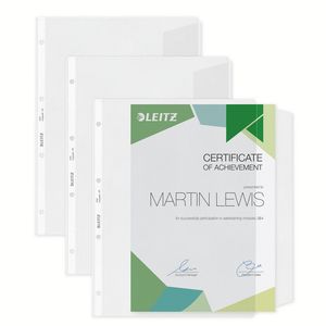Picture 3 of Showtas Leitz Premium met klep copy safe 0.13mm PP A4 transparant 50 stuks