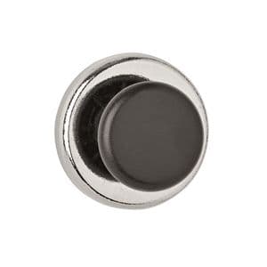 Picture 1 of Magneet met knop MAUL Ø36mm trekkracht 5kg chroom/zwart