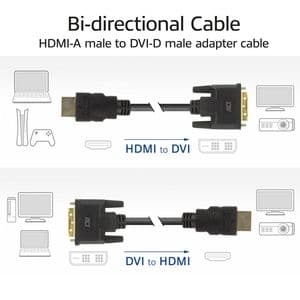 Picture 4 of Adapterkabel ACT HDMI-A male naar DVI-D male 1 meter