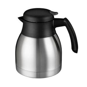 Picture 1 of Thermoskan Bravilor dubbelwandig 1 liter RVS zwart