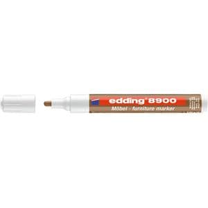 Picture 2 of Viltstift edding 8900 meubel rond 1.5-2mm licht notenhout blister 1st