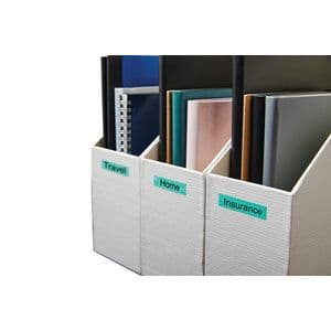 Picture 6 of Labeltape Dymo LabelManager D1 polyester 9mm zwart op groen