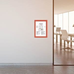 Picture 3 of Kliklijst Europel A4 25mm rood