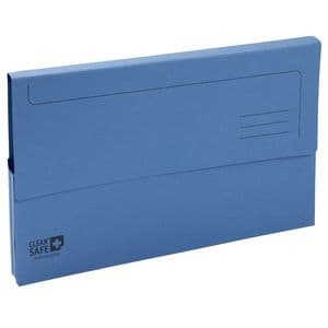 Picture 2 of Pocketmap Exacompta Clean'Safe A4 400gr blauw 5 stuks