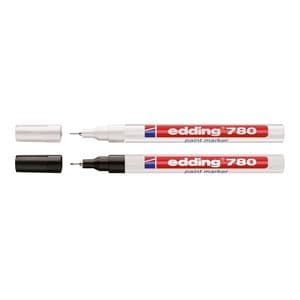 Picture 1 of Paintmarker edding 780 op oliebasis 0.8mm wit
