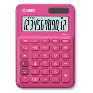 Picture 1 of Rekenmachine Casio MS-20UC rood