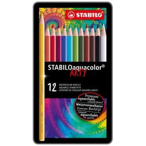 Picture 1 of Kleurpotloden STABILO 1612 aquacolor assorti blik à 12 stuks