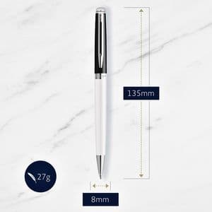 Picture 4 of Balpen Waterman Hémisphère Colour Blocking black en white CT medium