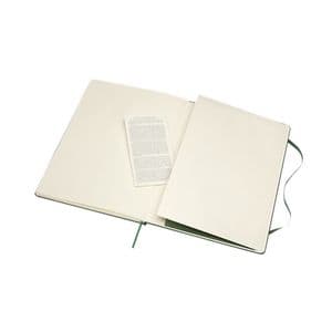 Picture 5 of Notitieboek Moleskine XL 190x250mm blanco hard cover myrtle green