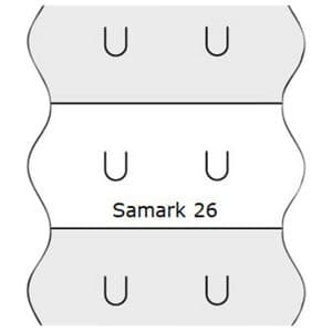 Picture 1 of Prijsetiket 12x26mm Sato Samark afneembaar wit