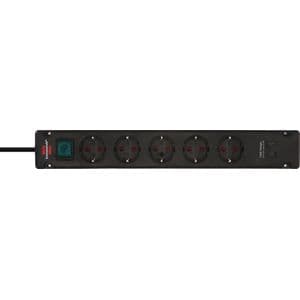 Picture 4 of Stekkerdoos Brennenstuhl Bremounta 5vdig incl 2 USB C 3 meter zwart