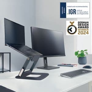 Picture 7 of Laptopstandaard Leitz Ergo verstelbare multihoek grijs