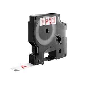 Picture 3 of Labeltape Dymo LabelManager D1 polyester 12mm rood op wit
