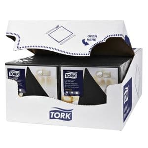 Picture 2 of Dinerservet Tork Linstyle Premium 1/4 vouw 1-laags 390x390mm 50 vel zwart 478726