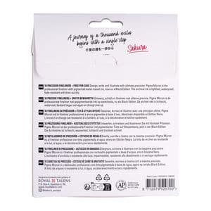 Picture 2 of Fineliner Sakura Pigma Micron Black Edition set à 10 breedtes + gratis etui
