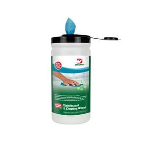 Picture 1 of Desinfectiedoekjes Dreumex Disinfectant & Cleaning bus 170 stuks blauw