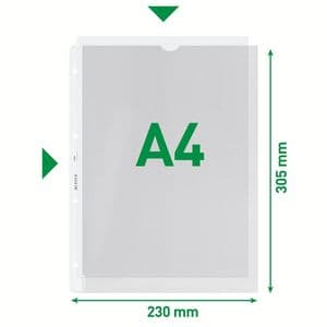 Picture 3 of Showtas Leitz Premium met uitsnede copy safe 0.13mm PP A4 transparant 100 stuks