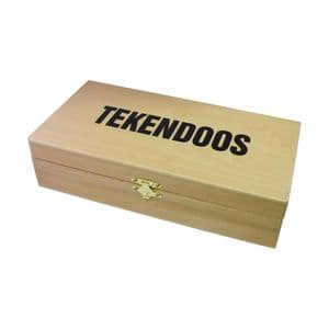 Picture 1 of Tekendoos 27x15x8cm 3 vakken beukenhout