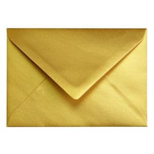 Picture 2 of Envelop Papicolor C6 114x162mm metallic goud pak à 6 stuks