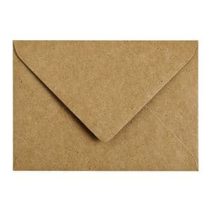 Picture 2 of Envelop Papicolor C6 114x162mm kraft bruin pak à 6 stuks