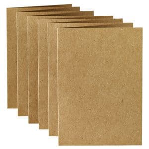 Picture 2 of Correspondentiekaart Papicolor dubbel 105x148mm bruin pak à 6 stuks