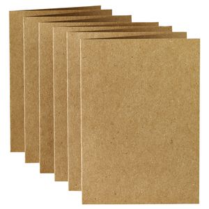 Picture 2 of Correspondentiekaart Papicolor dubbel 105x148mm bruin pak à 6 stuks