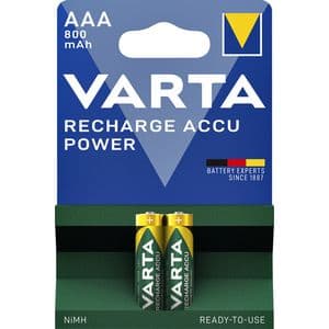 Picture 1 of Batterij oplaadbaar VARTA 2x AAA 800mAh ready2use