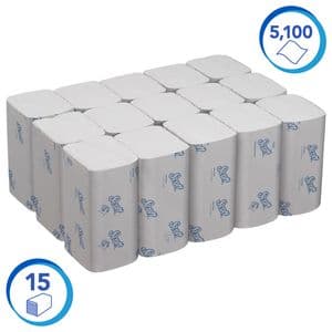 Picture 2 of Handdoek Scott Essential i-vouw 1-laags 200x212mm 15x340 vel wit 6617