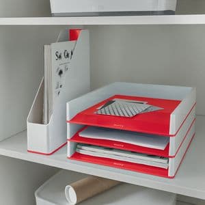 Picture 3 of Brievenbak Leitz WOW A4 wit/rood