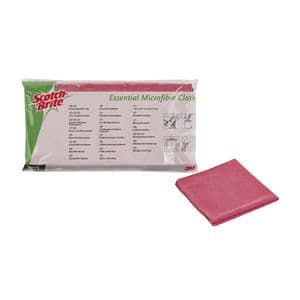 Picture 4 of Microvezeldoek Scotch-Brite Essential 360x360mm rood 10 stuks