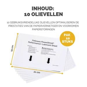 Picture 2 of Olievellen voor papiervernietiger Fellowes Powershred Performance+ 10 vel