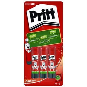 Picture 1 of Lijmstift Pritt Stick Original 11gr blister à 3 stuks