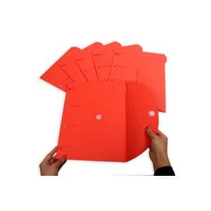 Picture 2 of Smartfolder geperforeerde opbergmappen A4 Rood 6 stuks